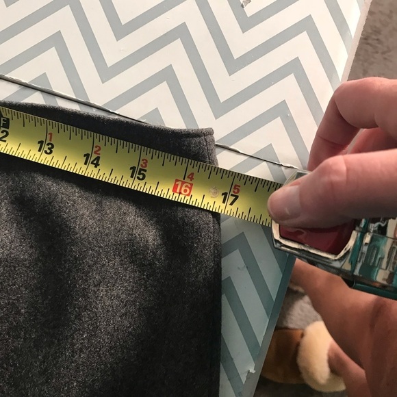 Vintage gray high waist wool pencil skirt sz 10 - Picture 7 of 8